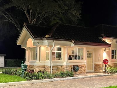 guard house at night